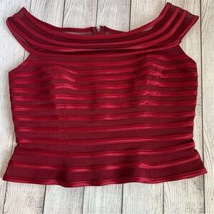 JS Collections Red Evening Party Top 14